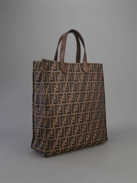 borsa shopper fendi double face|fendi zucca handbags.